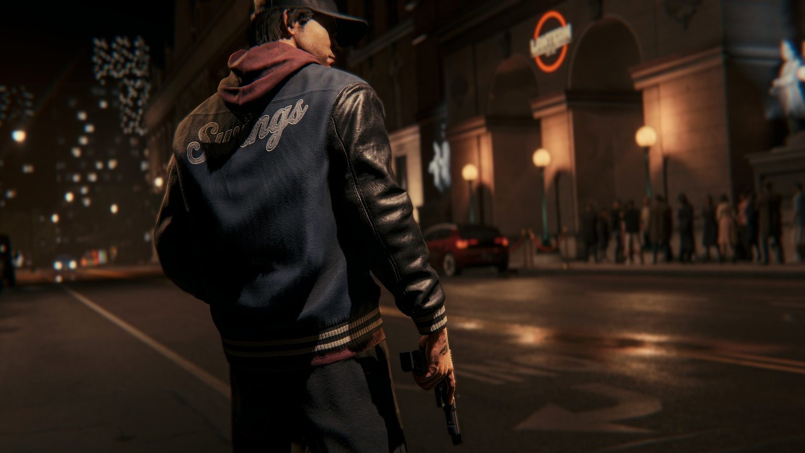 Anton walking down a Brooklyn street at dusk